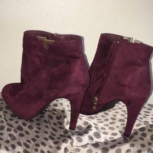 Sexy Suede Grape Heels
